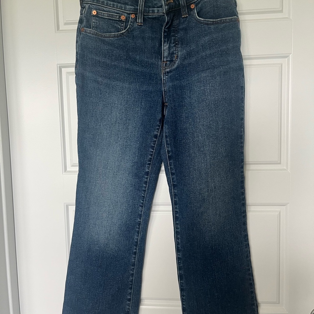 Madewell Blue Flare Wide Leg Denim
